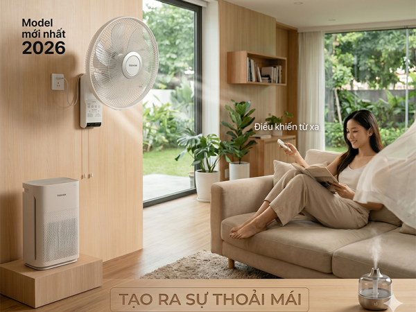 Quạt Treo Tường TOSHIBA TF-30RK29 Mẫu Mới Nhất 2026 Tại Nhật Bản